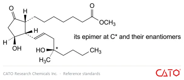 Chemical structure of Misoprostol EP Impurity A (mixture of isomers), CAS 1788085-78-8