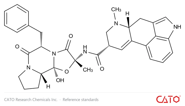 Chemical structure of Ergotaminine, CAS 639-81-6