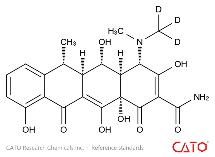 Chemical structure of Doxycycline-d3, CAS 2747918-45-0