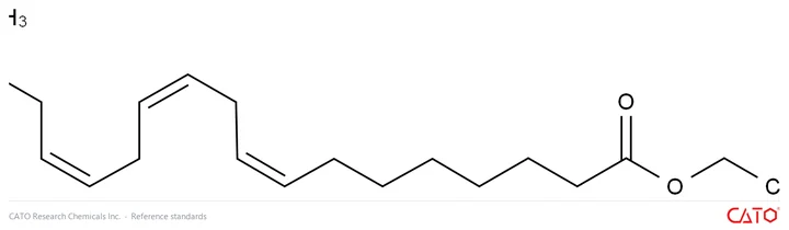 Chemical structure of (8Z,11Z,14Z)-Octadecatrienoic Acid Ethyl Ester, CAS 2347415-30-7