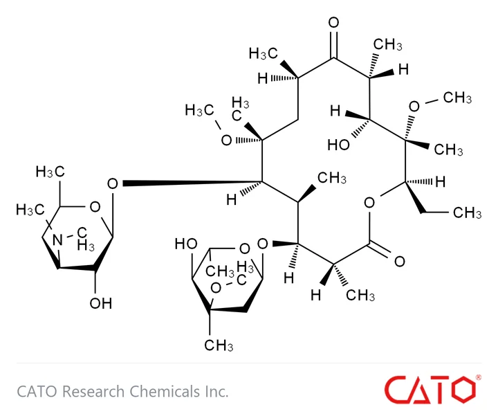 Chemical structure of Clarithromycin EP Impurity F