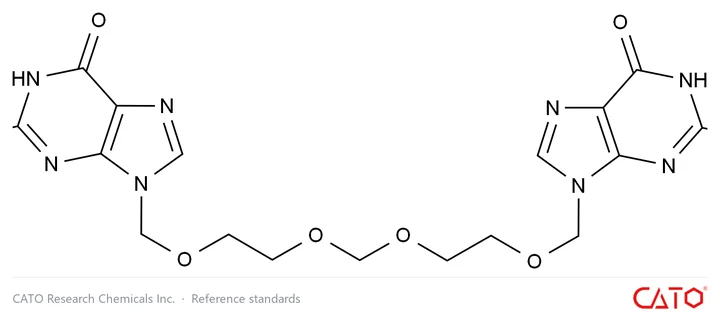 Chemical structure of Aciclovir EP Impurity R, CAS