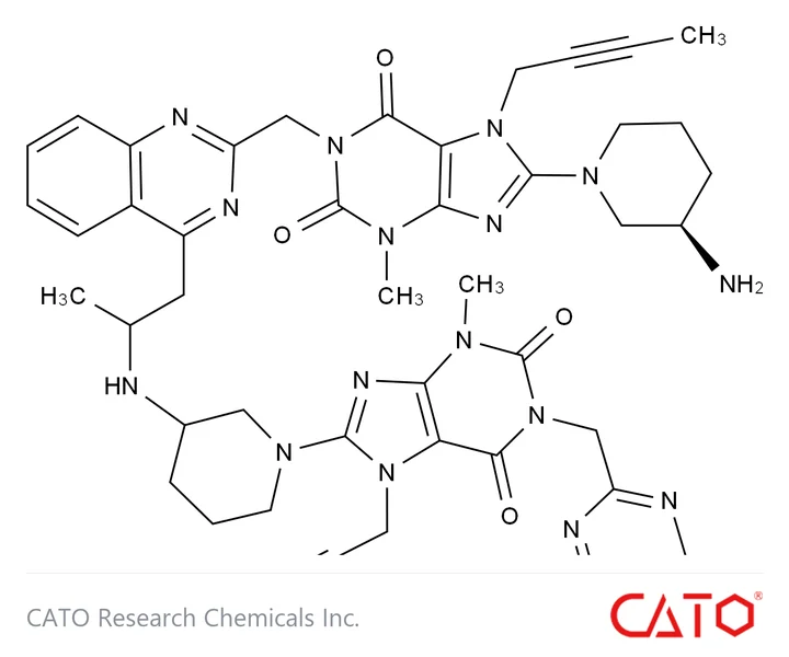 Chemical structure of Linagliptin Impurity 76 (Mixture of Diastereomers), CAS
