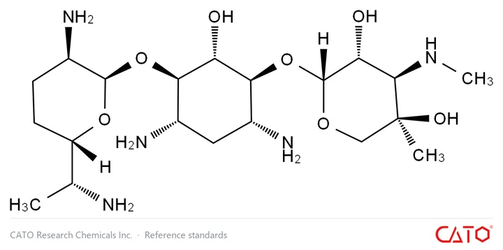 Chemical structure of Gentamicin Impurity 12, CAS 25876-11-3