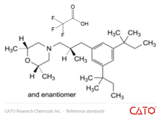 Chemical structure of Amoroven EP impurity L TFA Salt, CAS