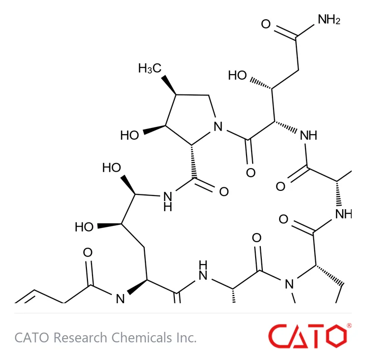 Chemical structure of Micafungin Serine Analog