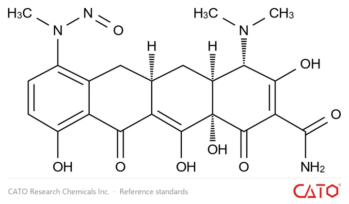 Chemical structure of N-Nitroso Minocycline EP Impurity C