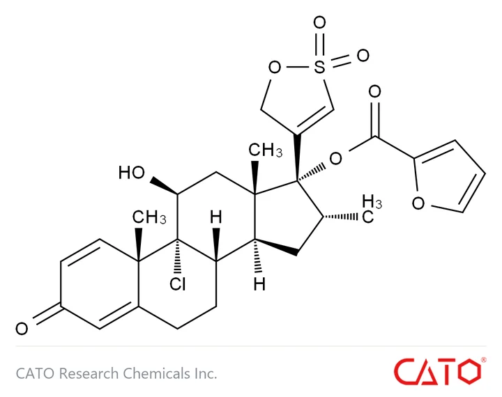 Chemical structure of Mometasone Furoate EP Impurity B, CAS 223776-49-6