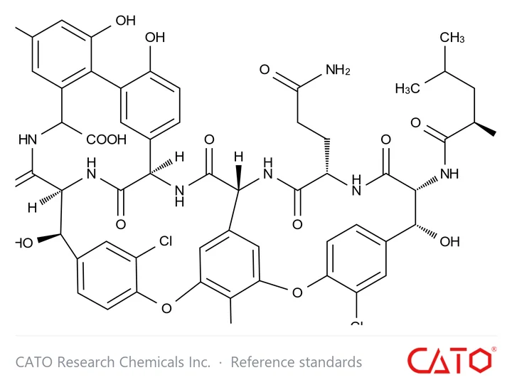 Chemical structure of Vancomycin EP Impurity F