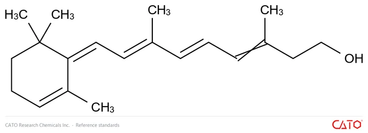 Chemical structure of Vitamin A EP Impurity C(Mixture of Z and E Isomers)
