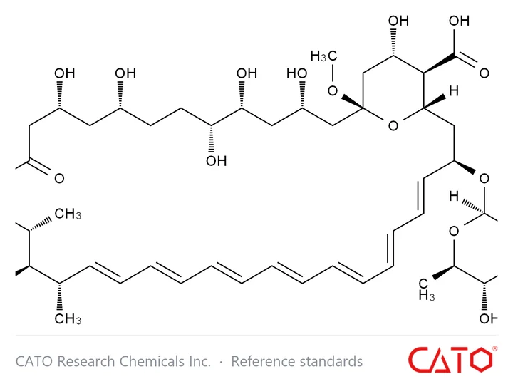 Chemical structure of Amphotericin B EP Impurity B, CAS 136135-57-4