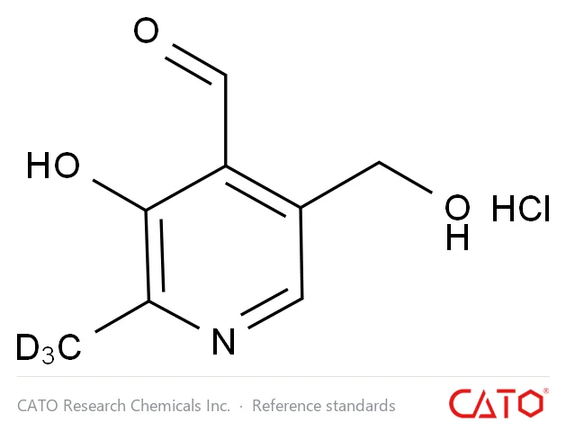 Chemical structure of Pyridoxal-d3 Hydrochloride, CAS 1173023-49-8