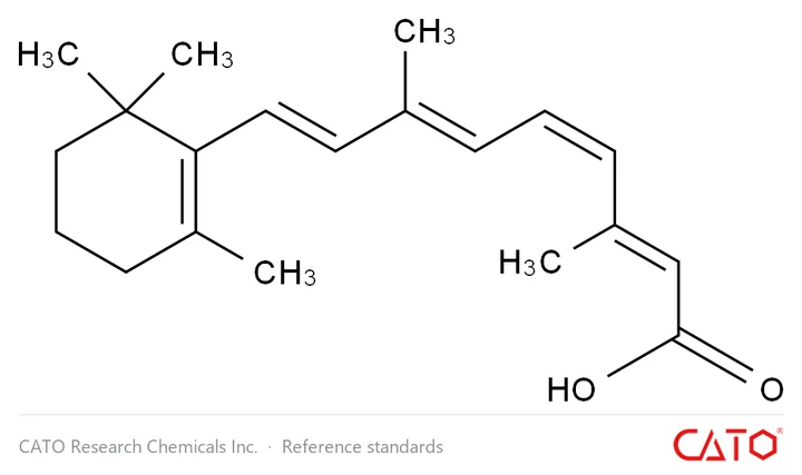 Chemical structure of Isotretinoin EP Impurity F, CAS 68070-35-9