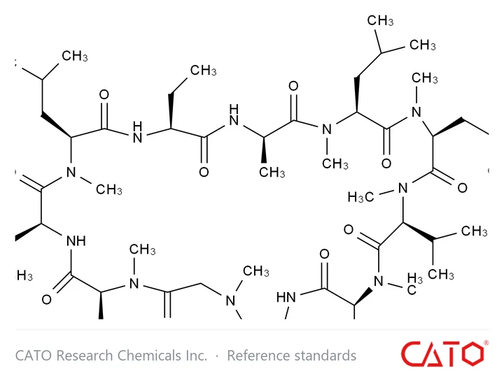 Chemical structure of Cyclosporin V (Ciclosporin EP Impurity E)