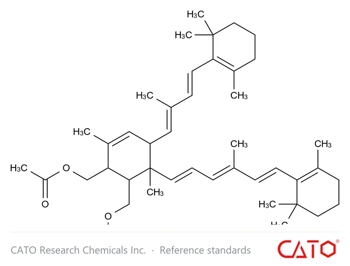 Chemical structure of Vitamin A EP Impurity A(Kitol Diacetate) (Mixture of Diastereomers), CAS 13828-13-2