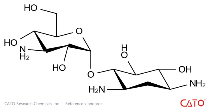 Chemical structure of Deoxystreptamine-kanosaminide