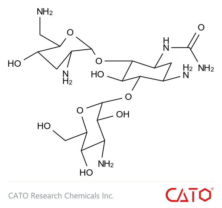 Chemical structure of 3-N-Ureido Tobramycin, CAS