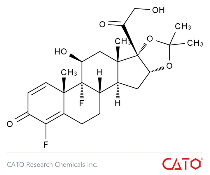 Chemical structure of Fluocinolone Acetonide EP Impurity K, CAS