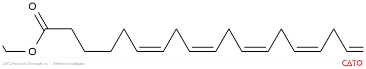 Chemical structure of (6Z,9Z,12Z,15Z)-6,9,12,15,18-ethyl Nonadecapentaenoic acid