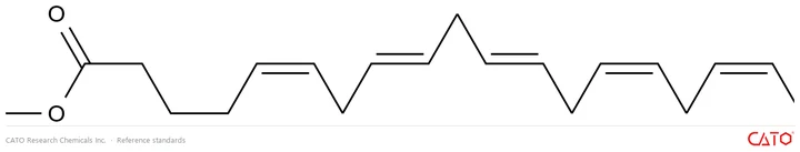 Chemical structure of (5Z,8E,11E,14Z,17Z)-5,8,11,14,17-Ethyl Eicosapentaenoate, CAS