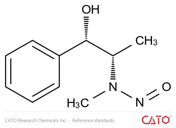 Chemical structure of N-Nitroso Pseudoephedrine (N-Nitroso Ephedrine HCl EP Impurity B), CAS 1850-88-0