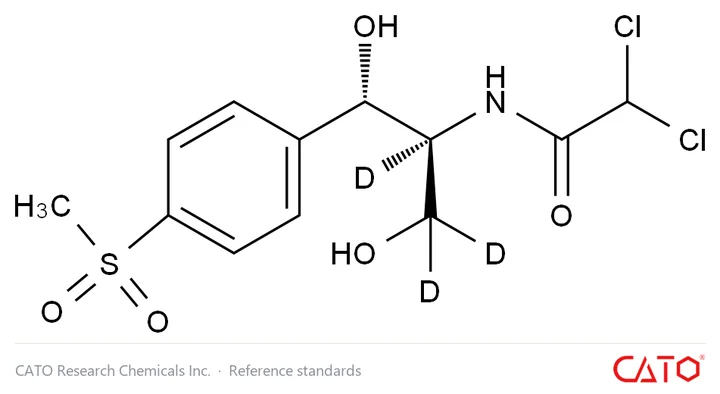 Chemical structure of ent-Thiamphenicol-d3, CAS 1217723-41-5