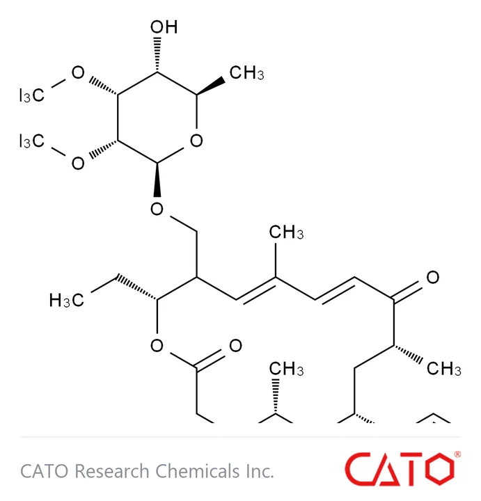 Chemical structure of Tylosin 3-Acetate, CAS 63409-10-9