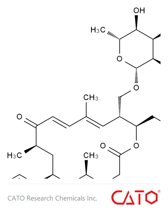Chemical structure of Tylvalosin, CAS 63409-12-1