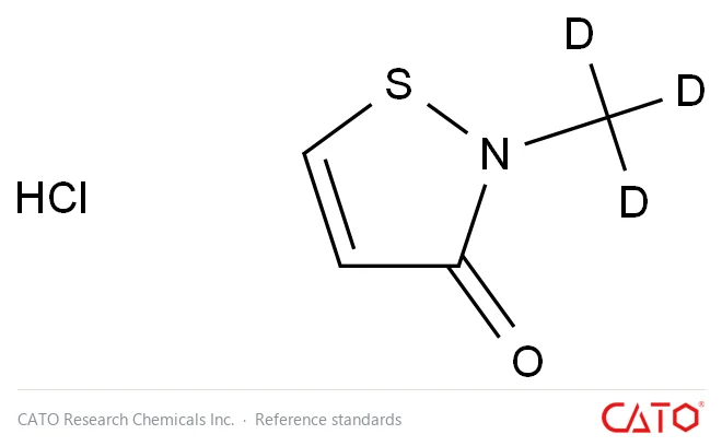 Chemical structure of 2-Methyl-3-Isothiazolone-d3 Hydrochloride, CAS 1329509-49-0