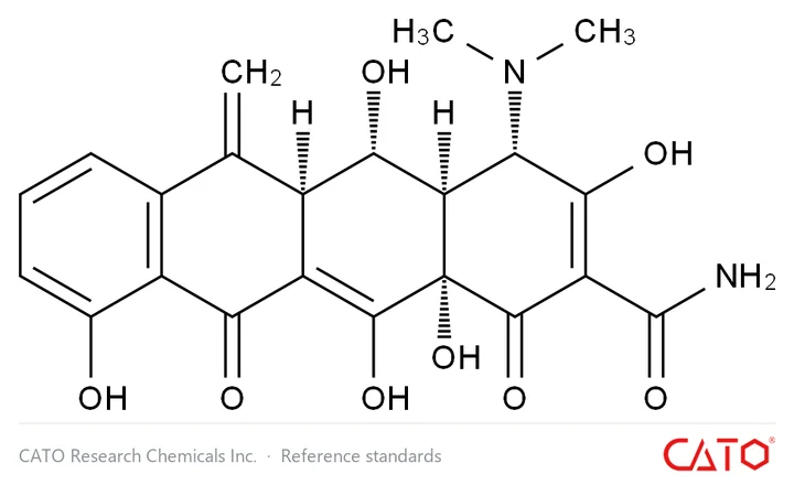 Chemical structure of Methacycline, CAS 914-00-1