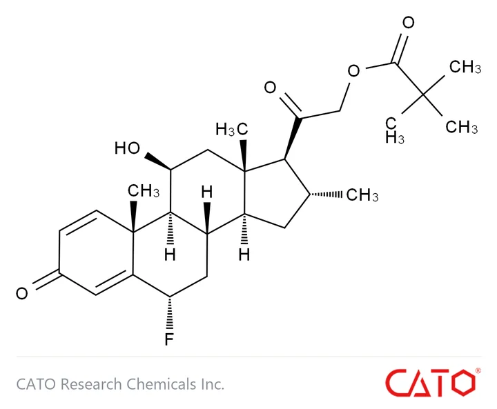 Chemical structure of Fluocortolone Pivalate, CAS 29205-06-9