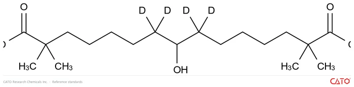 Chemical structure of Bempedoic Acid-d4, CAS 2408131-70-2