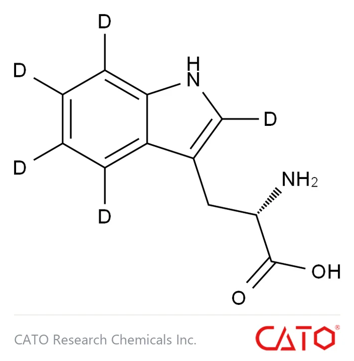 Chemical structure of L-Tryptophan-d5