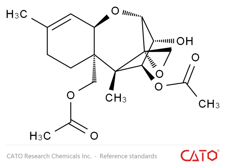 Chemical structure of Diacetoxyscirpenol, CAS 2270-40-8