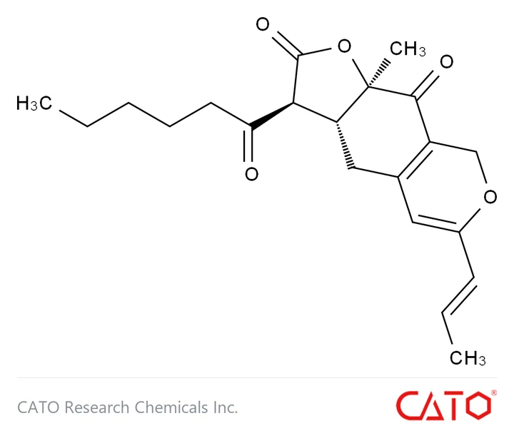 Chemical structure of Monascin, CAS 21516-68-7