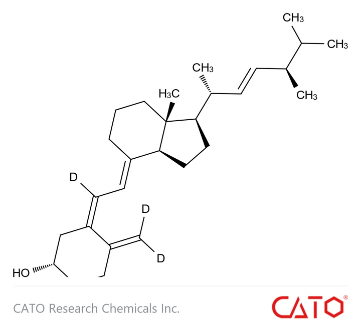 Chemical structure of Vitamin D2-d3, CAS 1217448-46-8