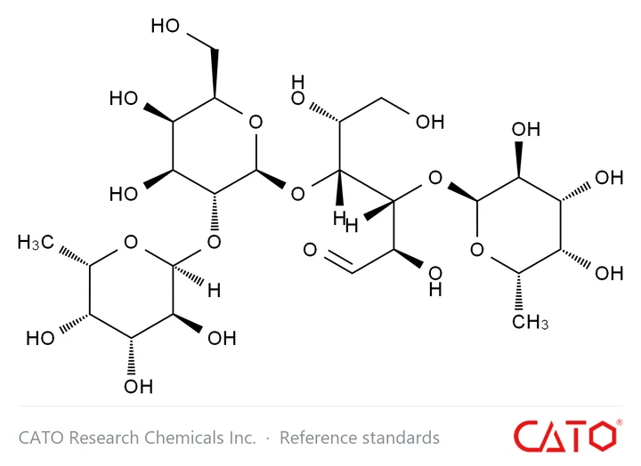 Chemical structure of Lactodifucotetraose, CAS 20768-11-0