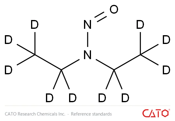 Chemical structure of N-Nitrosodiethylamine-d10, CAS 1219794-54-3