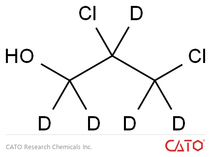 Chemical structure of 2,3-Dichloro-1-propanol-d5, CAS 1189730-34-4