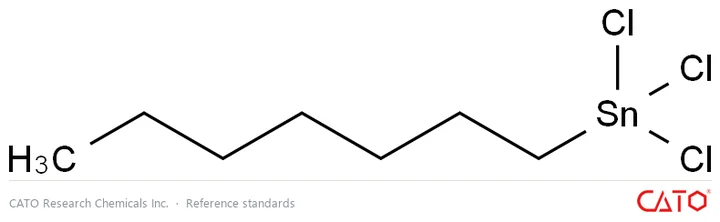 Chemical structure of Trichloroheptyl Stannane, CAS 59344-47-7