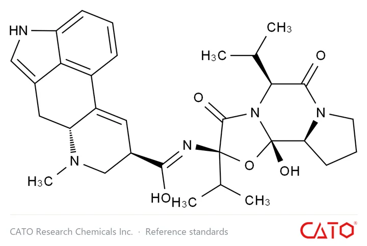 Chemical structure of Ergocornine, CAS 564-36-3