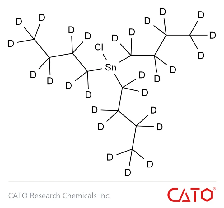 Chemical structure of Tributyltin Chloride-D27, CAS 1257647-76-9