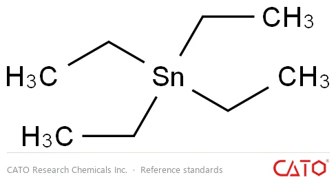 Chemical structure of Tetraethyltin